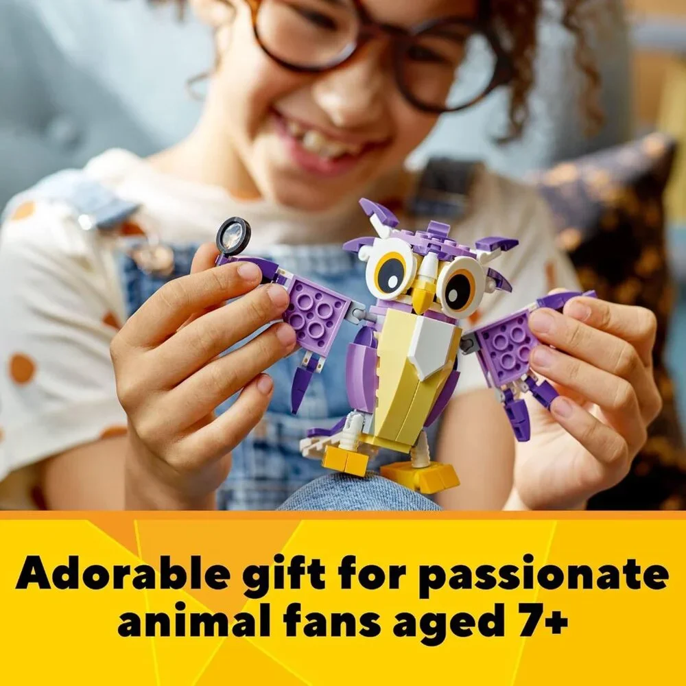 NEW LEGO 31125 Creator 3 in 1 OWL SQUIRREL RABBIT Fantasy Forest Creatures Woodl - Picture 4 of 13